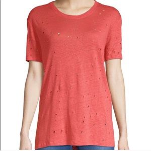 IRO Distressed Linen T Shirt